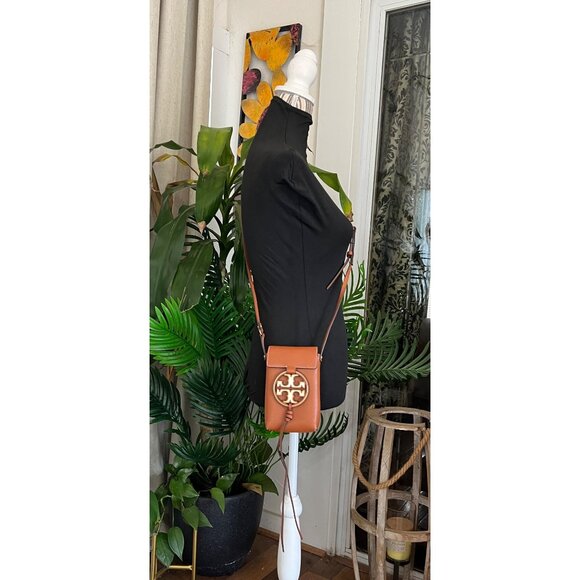 TORY BURCH CAMEL BROWN MILLER CROSSBODY - Picture 8 of 9